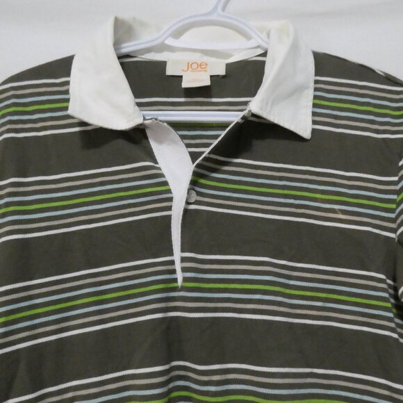 JOE FRESH | small | Striped Polo Shirt With White Collar - Picture 4 of 13